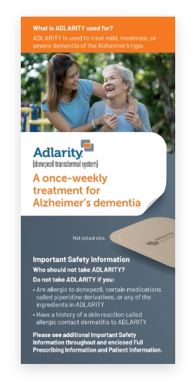 Image of ADLARITY Patient/Caregiver brochure