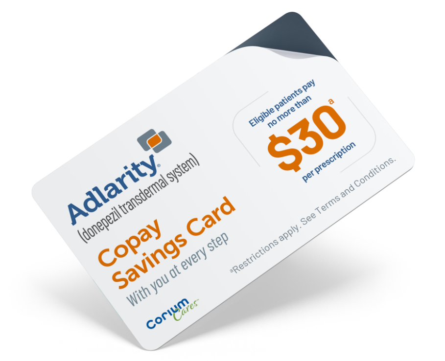 ADLARITY Copay Savings Card image